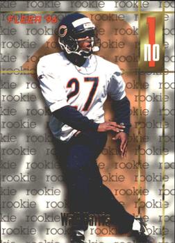 Walt Harris Chicago Bears 1996 Fleer NFL Rookie Card #158